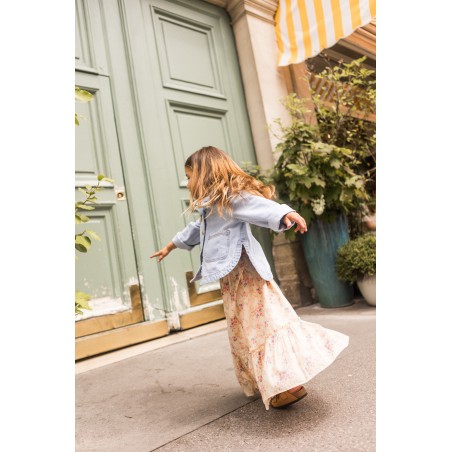 JUPE RACHEL VOILE DE COTON BOUQUET