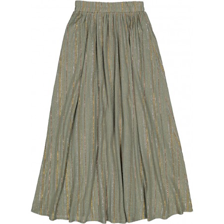 Skirt Jupette Cotton Crepe Stripe Lurex