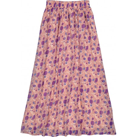 Skirt Jupette Stripe Lurex Indian Flower