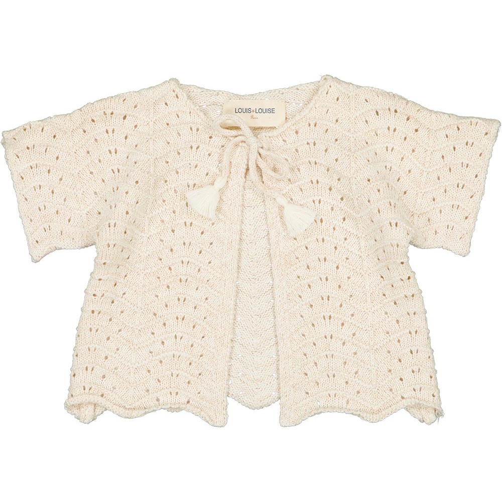 Cardigan Edith Knitted Cotton Lurex