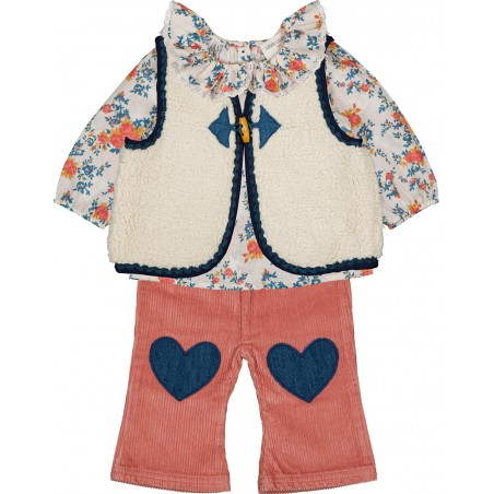 CARDIGAN BABAM FAUSSE FOURRURE