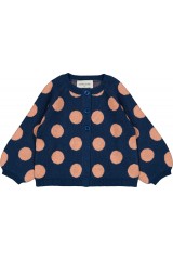 CARDIGAN GULSAH KNITTED WOOL BLEND BIG DOTS