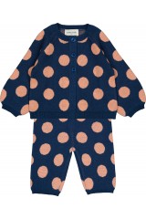 CARDIGAN GULSAH KNITTED WOOL BLEND BIG DOTS