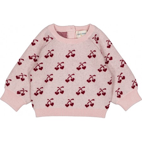 PULL ELIA KNITTED WOOL BLEND CHERRY