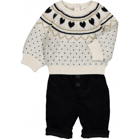 PULL ELIA KNITTED WOOL BLEND HEART