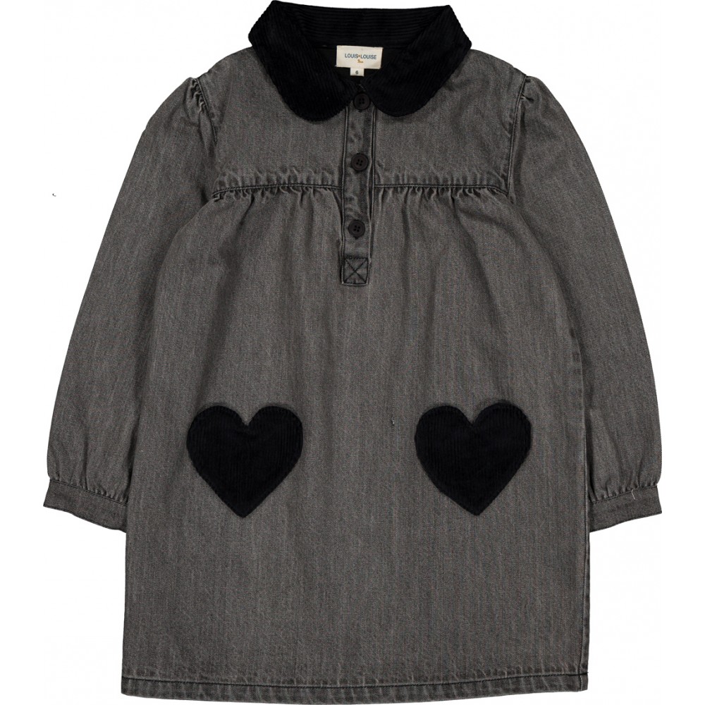 DRESS BELINDA WASHED DENIM