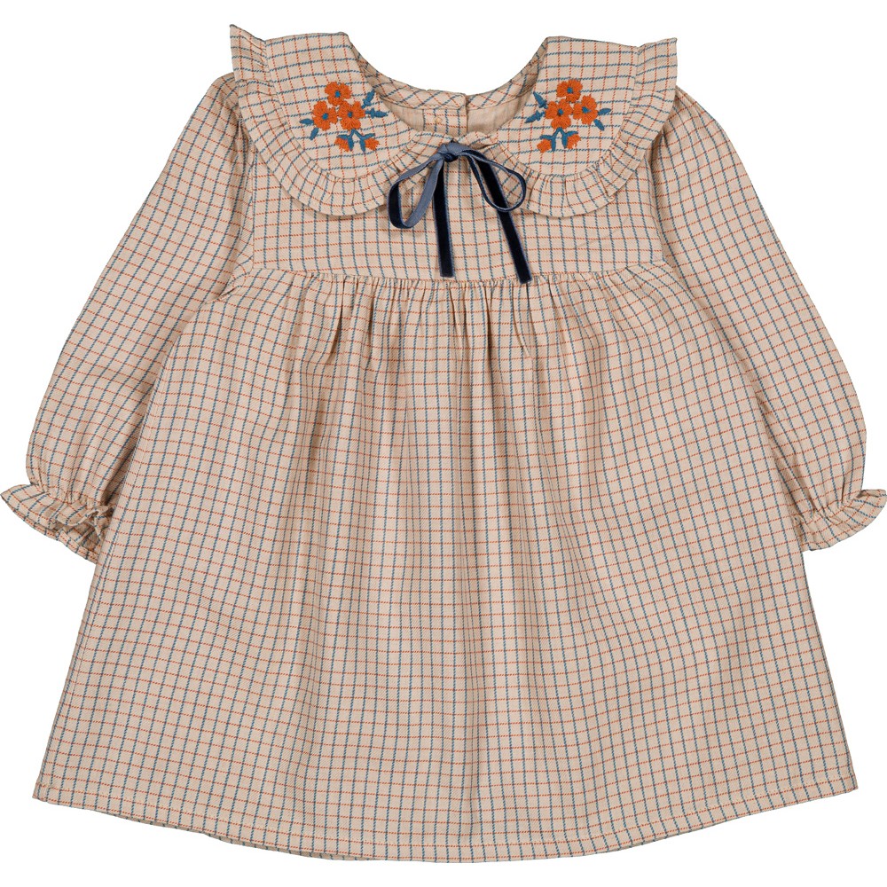 DRESS BENJAMINA TWILL CHECK