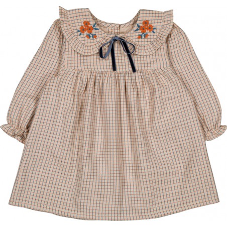 DRESS BENJAMINA TWILL CHECK