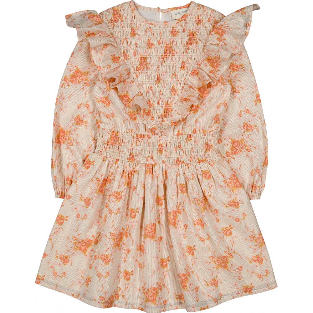 DRESS SEVILLE CLOSE STRIPE LUREX BOUQUET