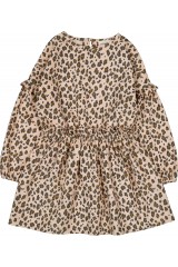 ROBE UMYMA VELOURS LEOPARD