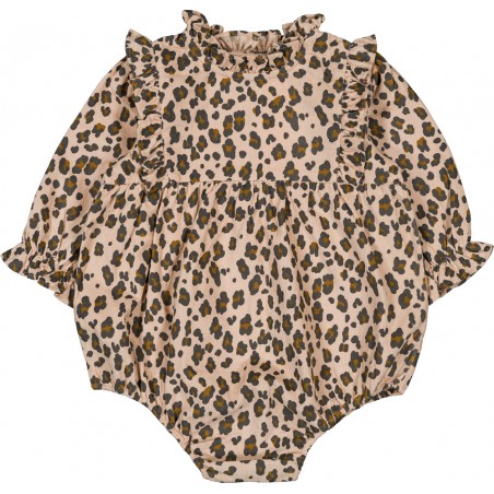 COMBINAISON REBECCA VELOURS LEOPARD