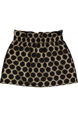 JUPE ZIPPA BROCART A POIS