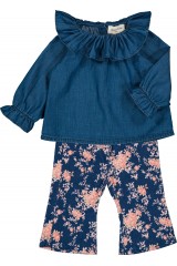 PANTALON HOLLY VELOURS BOUQUET