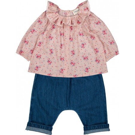 TUNIC LISSOU COTTON VEIL ROMANTIC FLOWER
