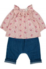 TUNIC LISSOU COTTON VEIL ROMANTIC FLOWER