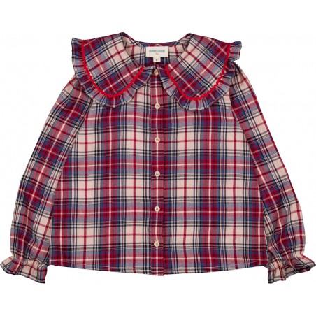 BLOUSE SYBILLE TWILL TARTAN