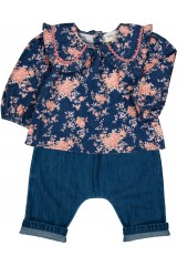 BLOUSE SYBILLETTE VELOURS BOUQUET