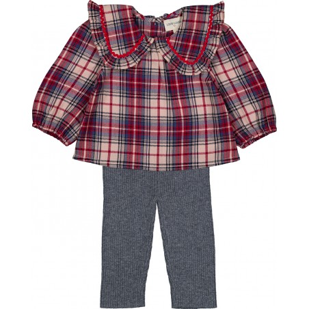 BLOUSE SYBILLETTE TWILL TARTAN