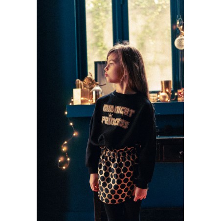 JUPE ZIPPA BROCART A POIS