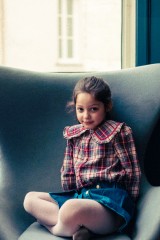 BLOUSE SYBILLE TWILL TARTAN