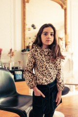 BLOUSE ANGELE VELOURS LEOPARD