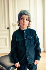 CHEMISE STAN VELOURS COTELÉ