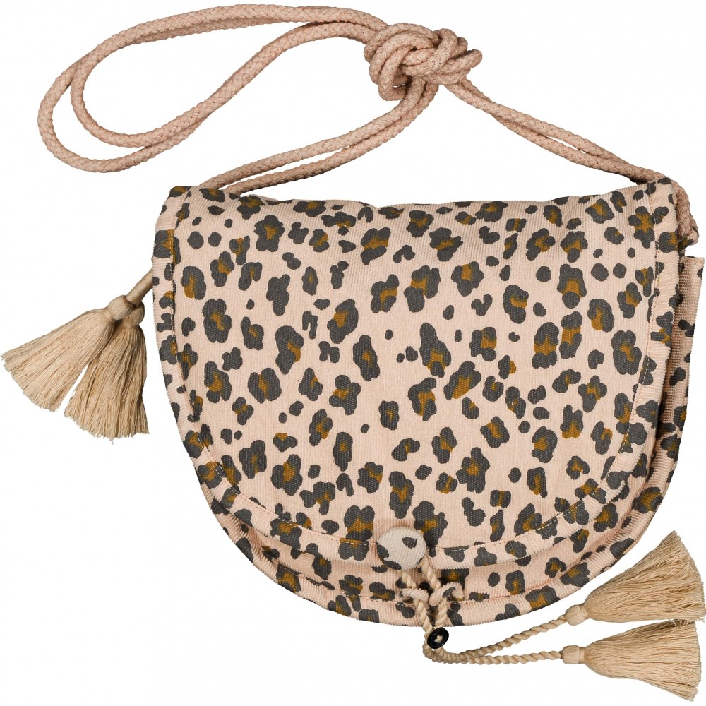 SAC BRIGITTE VELOURS LEOPARD