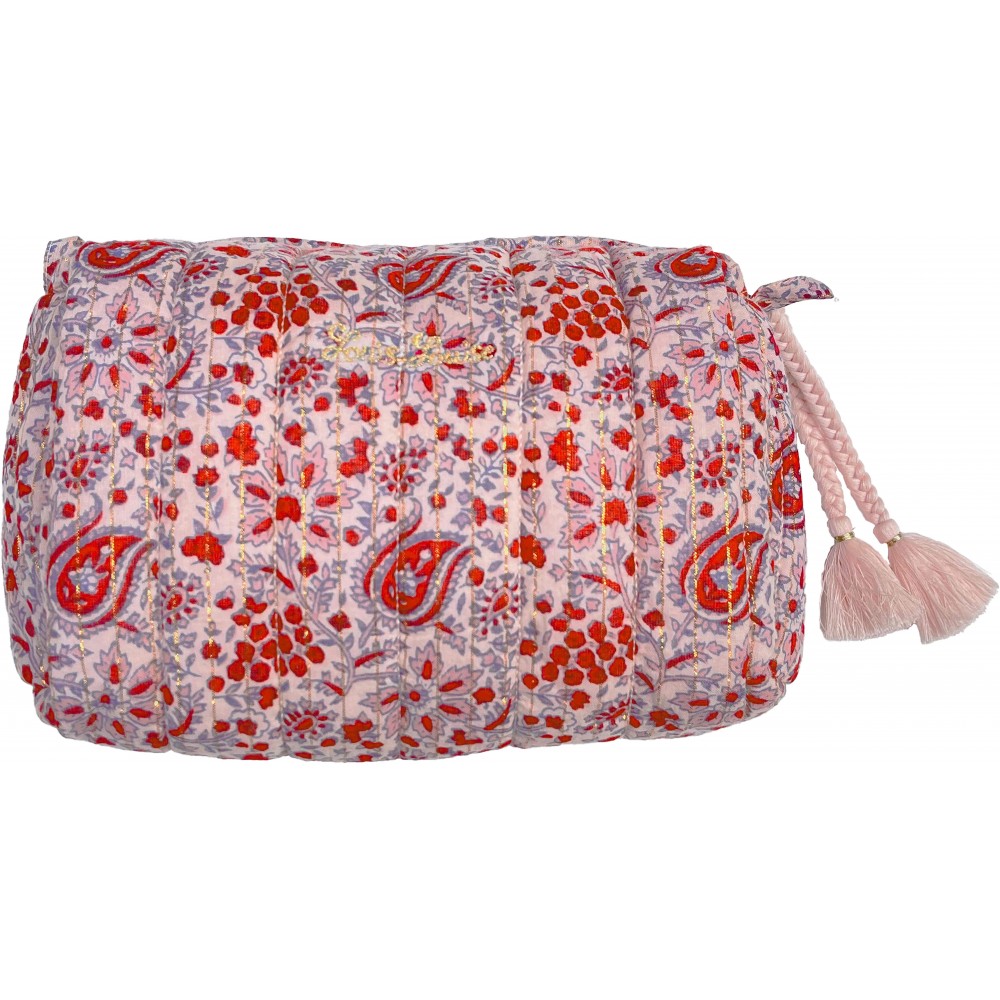 TROUSSE DE TOILETTE BATH CACHEMIRE RAYURE LUREX