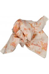 FOULARD SISSI FINE RAYURE LUREX BOUQUET