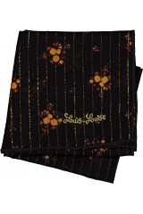 SCARF SISSI STRIPE LUREX ROMANTIC FLOWER