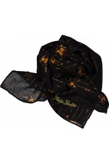 SCARF SISSI STRIPE LUREX ROMANTIC FLOWER