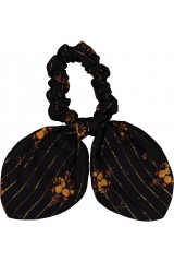 CHOUCHOU LIBELLULE FLEUR ROMANTIQUE RAYURE LUREX