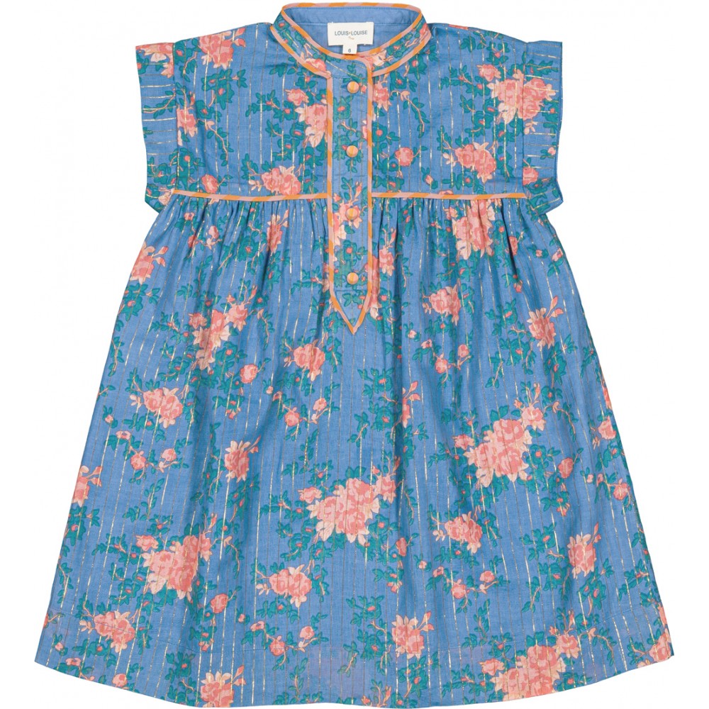 Dress Azura Stripe Lurex Bouquet