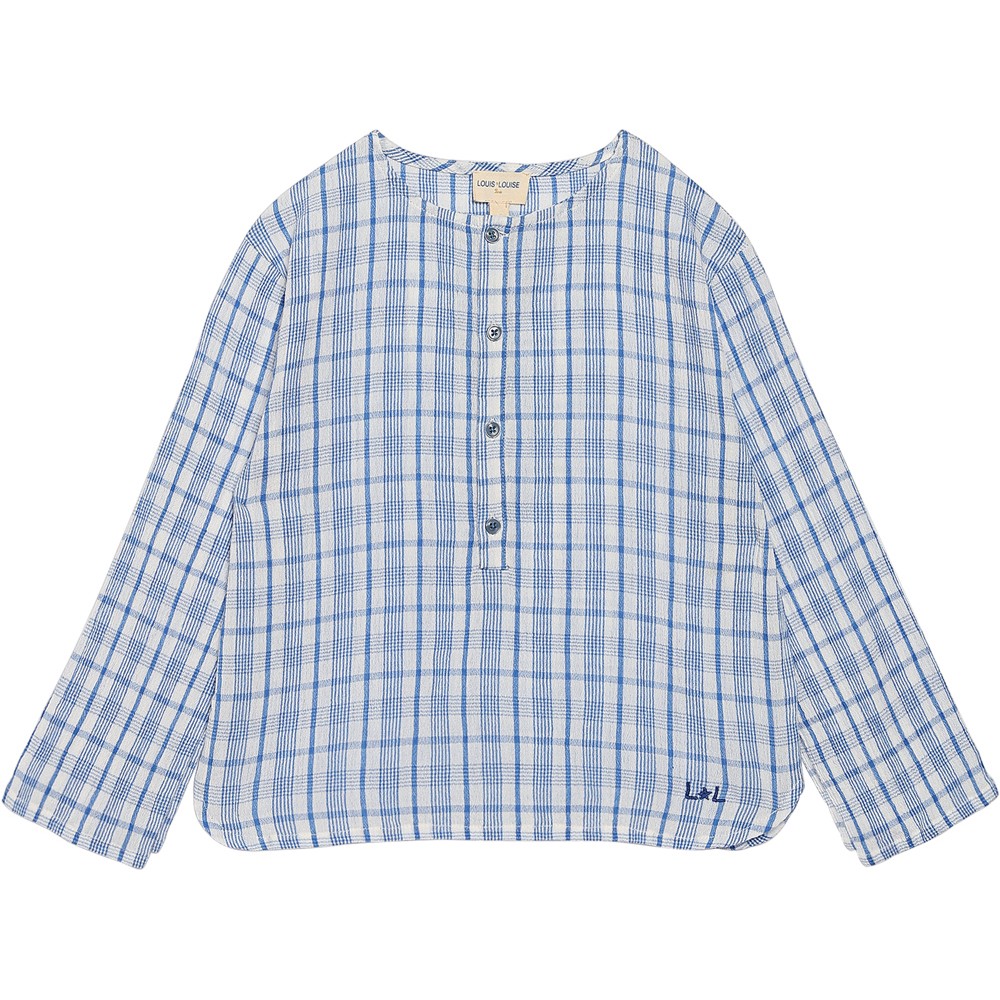 Shirt Oncle Cotton Crepe Check