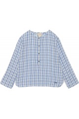 Shirt Oncle Cotton Crepe Check