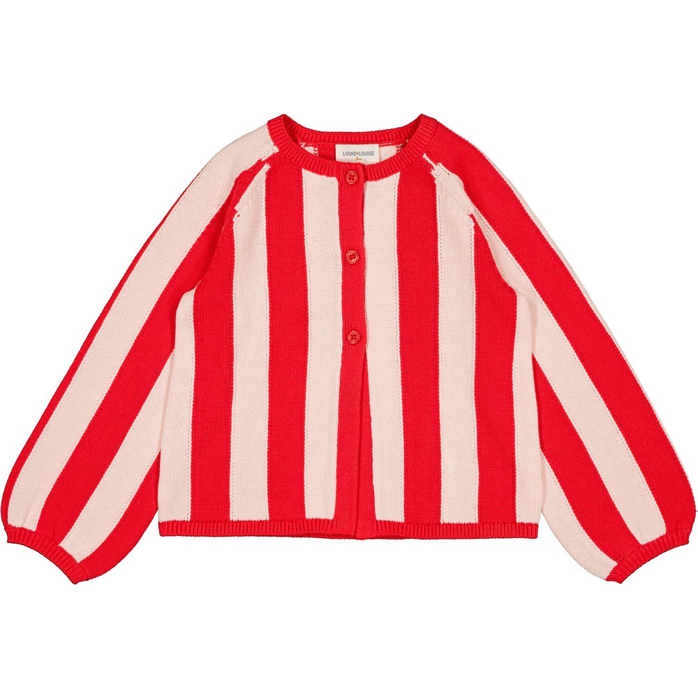 Cardigan Gulsah Knitted Cotton Stripe