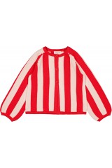 Cardigan Gulsah Knitted Cotton Stripe