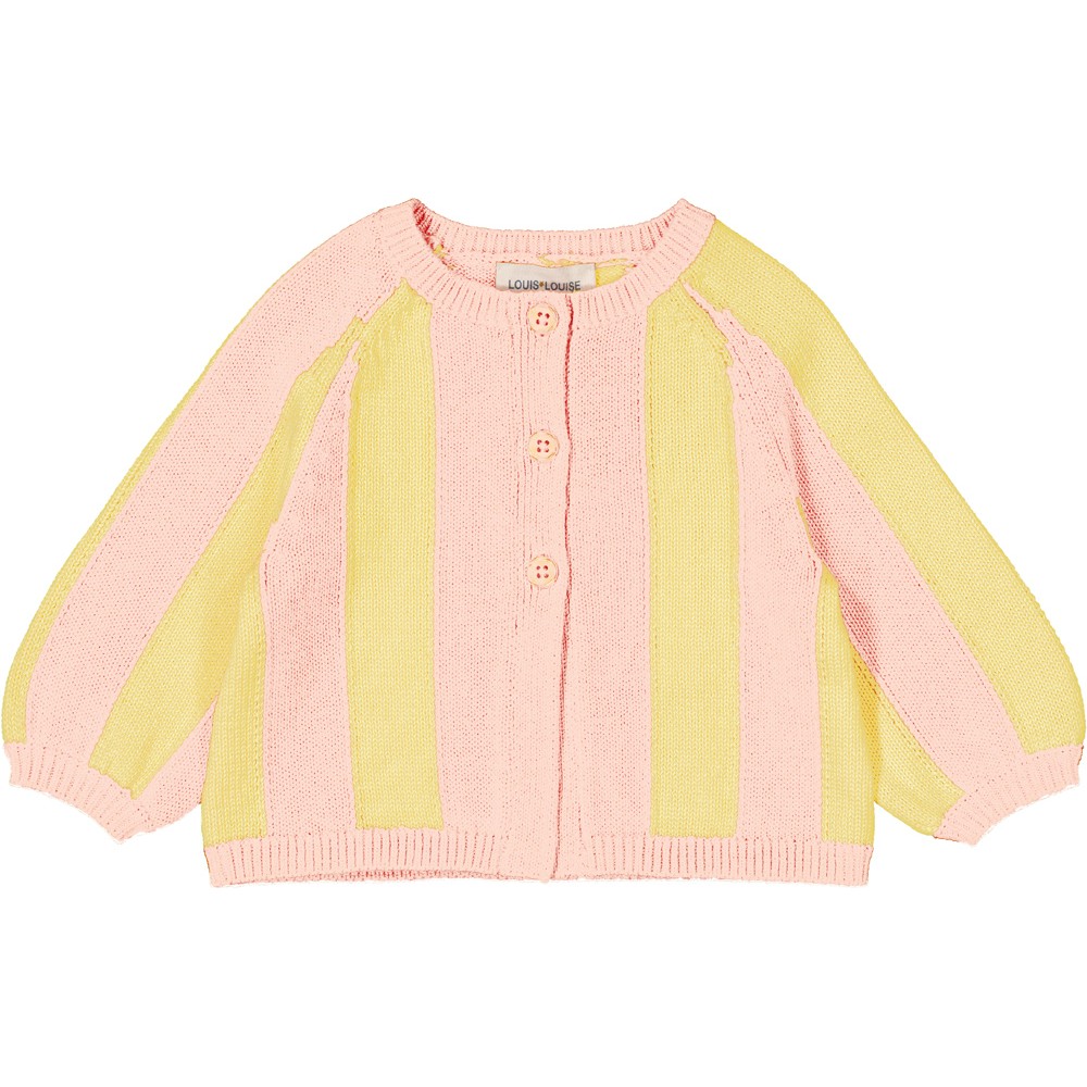 Cardigan Gulsah Knitted Cotton Stripe