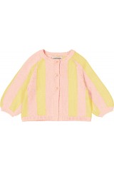 Cardigan Gulsah Knitted Cotton Stripe
