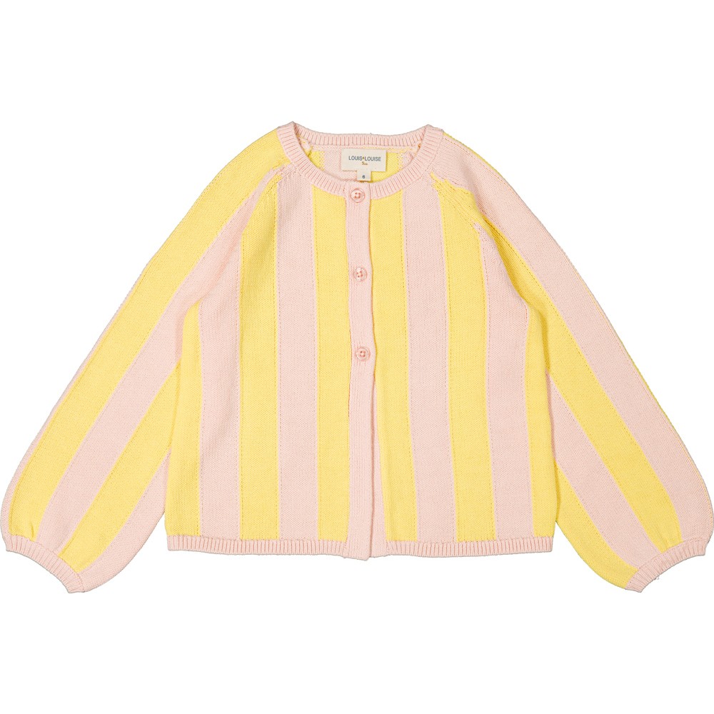 Cardigan Gulsah Knitted Cotton Stripe