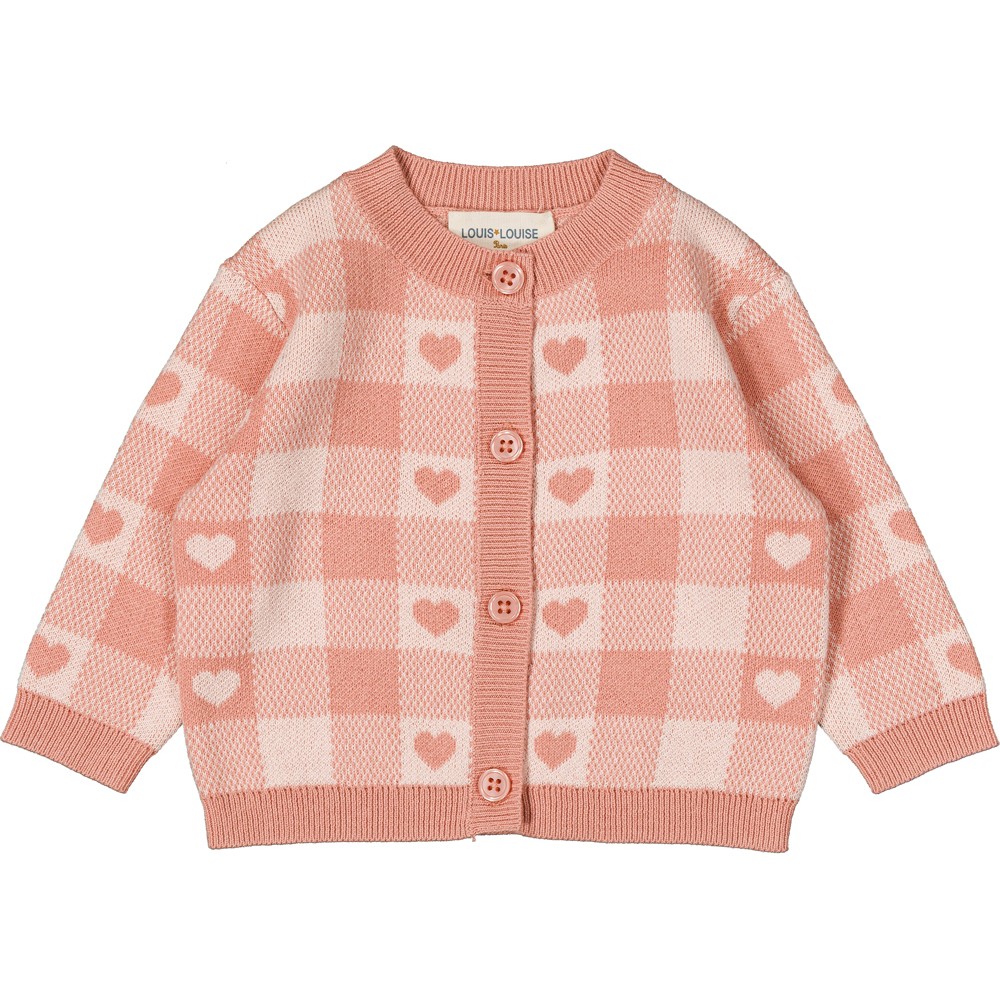 Cardigan Mayo Knitted Cotton Heart