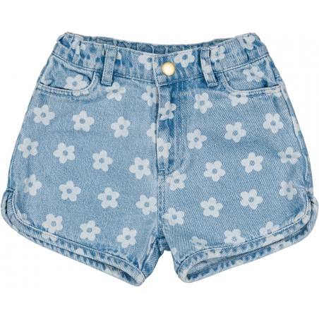 Short Andrea Denim Flower