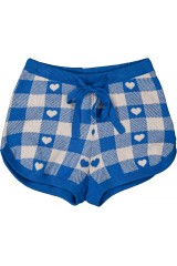 Short Iris Knitted Cotton Heart