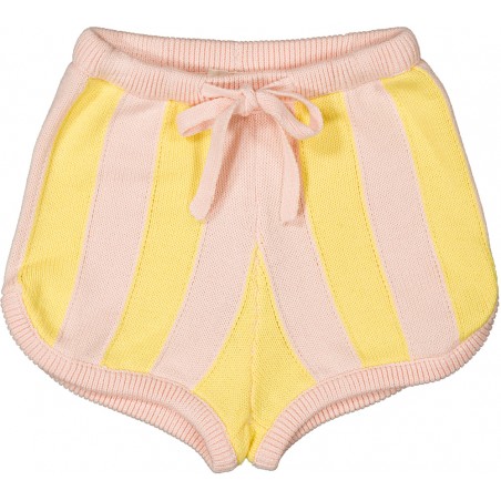 Short Iris Knitted Cotton Stripe