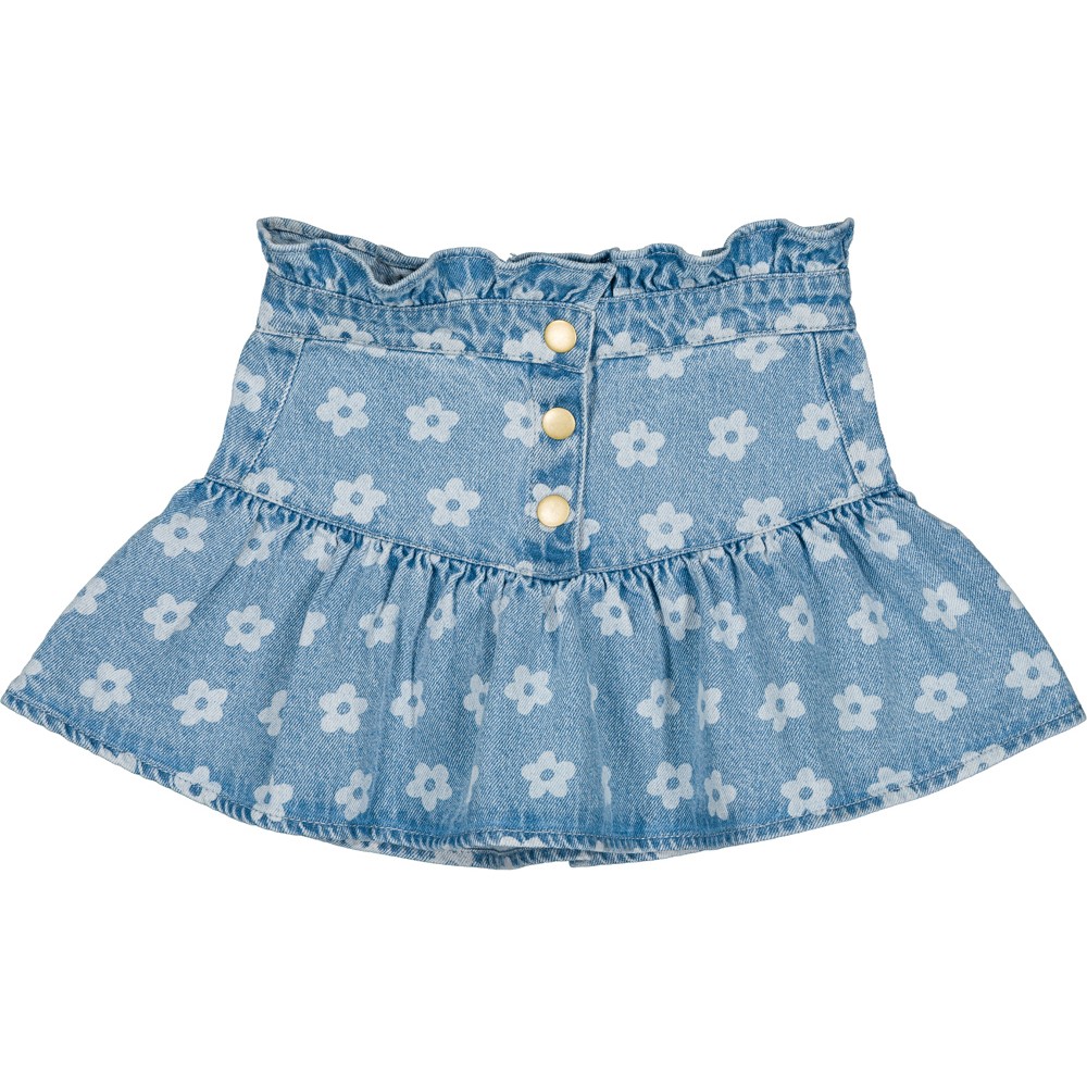 Skirt Pipeau Denim Flower