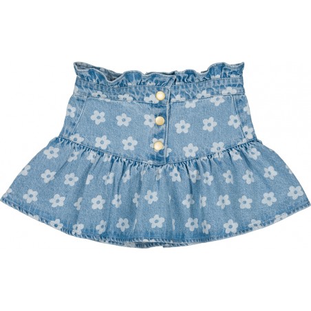 Skirt Pipeau Denim Flower