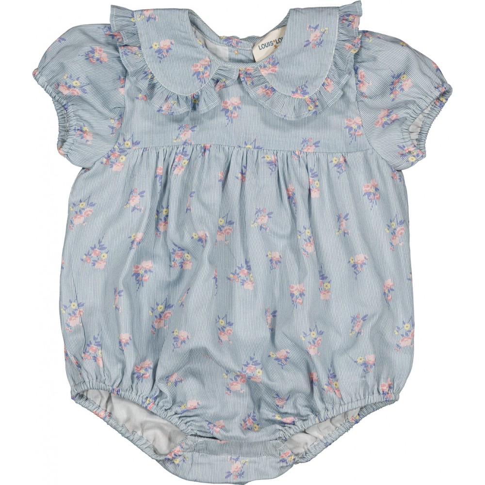 Overall Poupette Cotton Bouquet Stripe