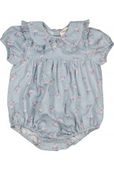 Overall Poupette Cotton Bouquet Stripe