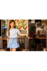 Skirt Pipeau Denim Flower
