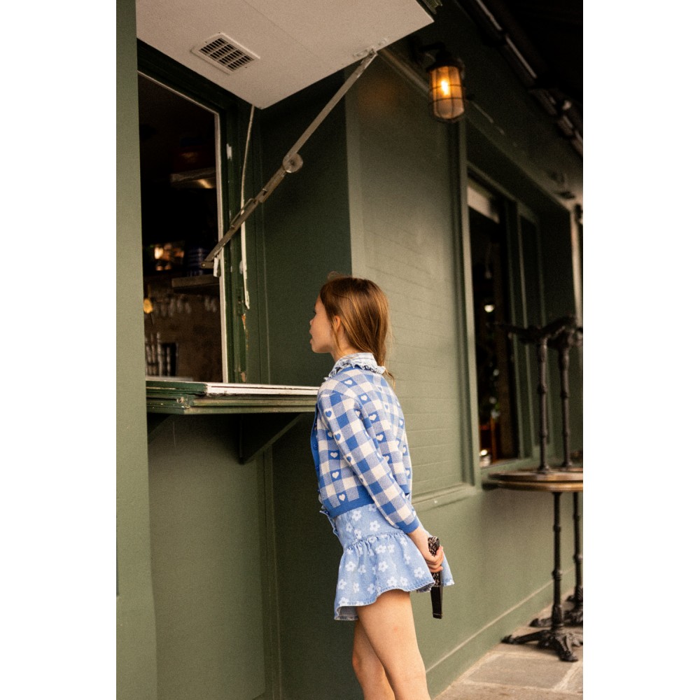 Cardigan Mayo Knitted Cotton Heart